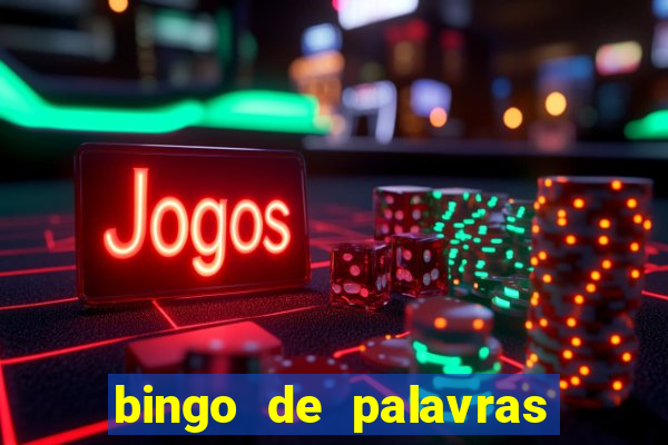 bingo de palavras de natal